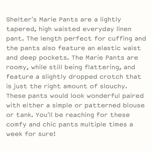 Shelter Marie Pants Black Size Medium - Picture 13 of 15